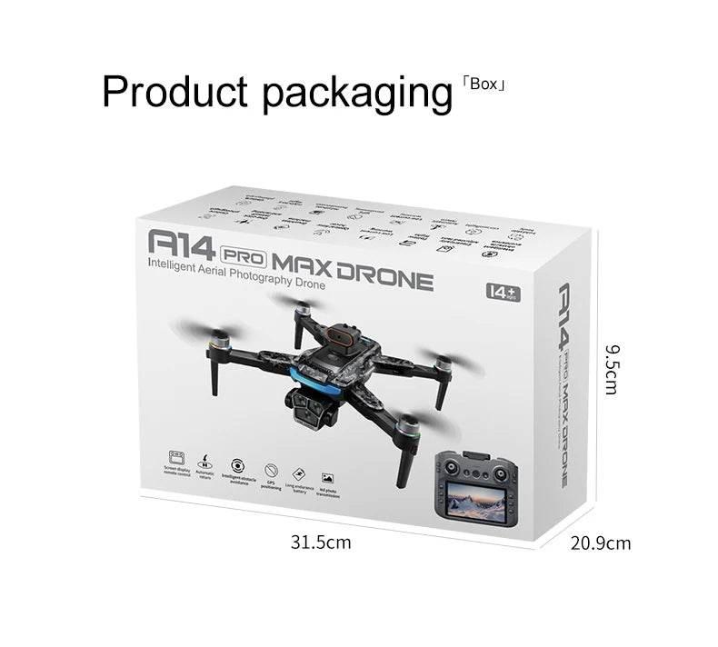 Drone with Camera Professional 4K HD Aerial Photography Dron GPS Return 4.5inch LCD Screen RC Quadcopter Three Camera Drone Toys - Empire P.E
