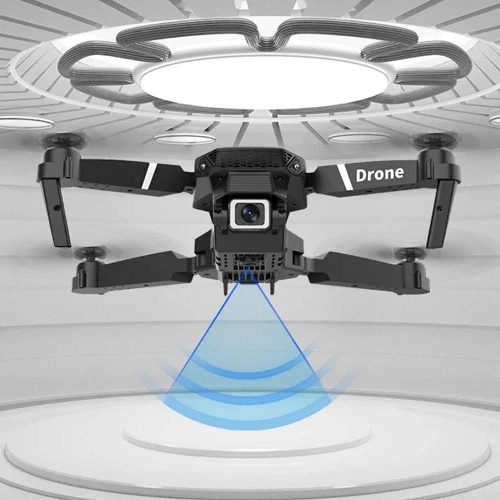 Professional Drone E88 4K Wide-Angle HD 1080P Camera WiFi FPV Height Hold Foldable RC Drone Quadrotor Helicopter Children's Toys - Empire P.E