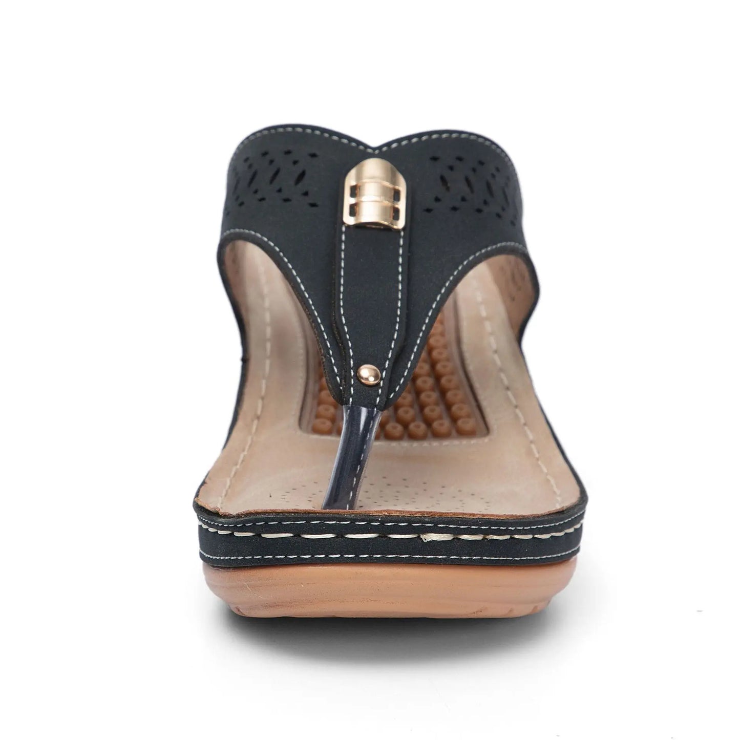 Women Sandals Summer Shoes Woman Flip Flop Flower Soft Casual Beach Sandals Slip-on Meassage Funtion Slides - Empire P.E