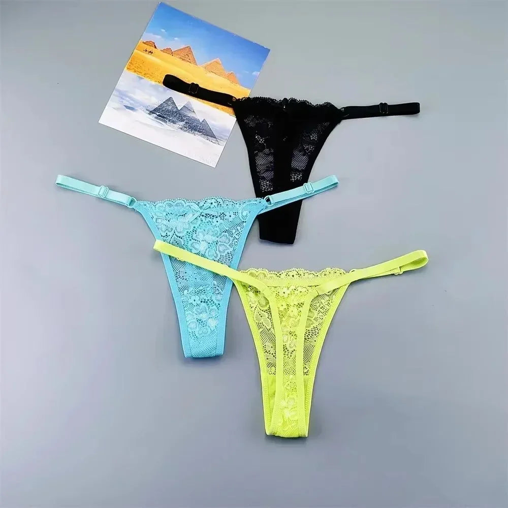 3Pcs Sexy Thongs Underwear for Women - Empire P.E