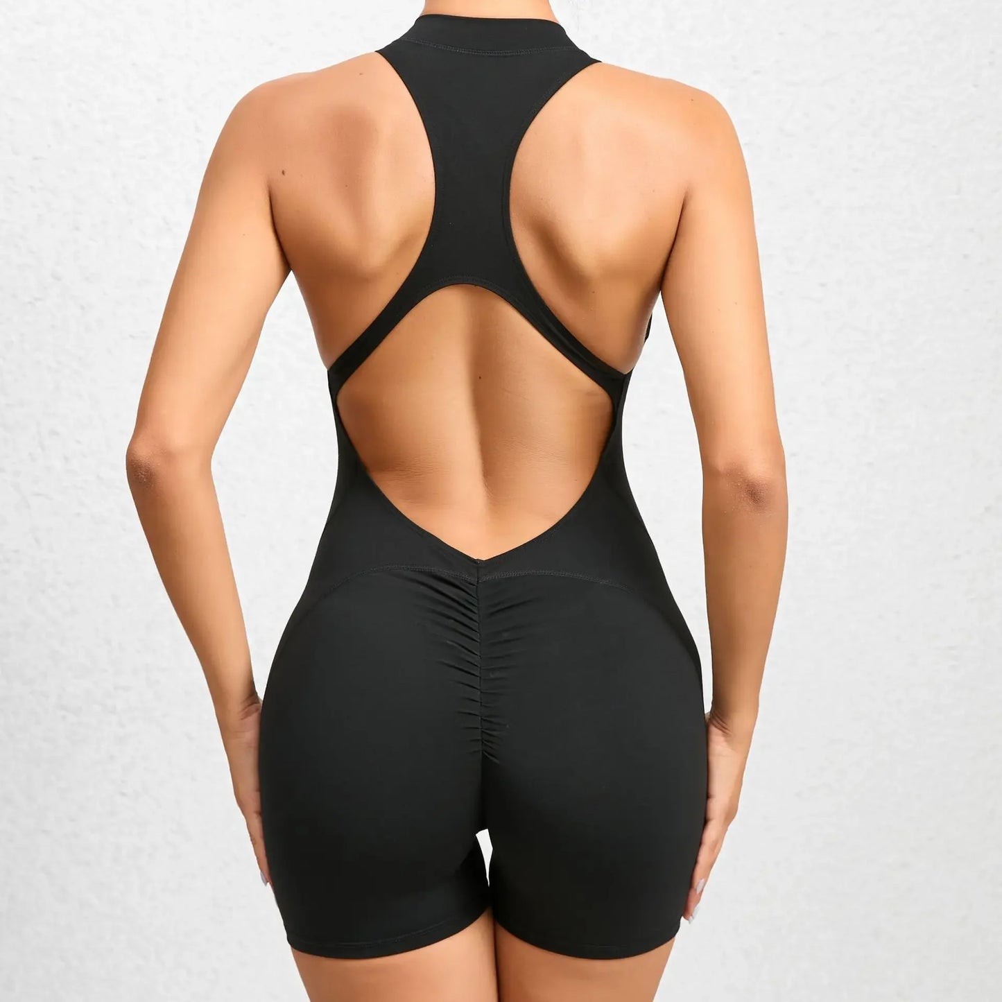 New Zip Up Rompers Scrunch Butt Yoga Sets - Empire P.E