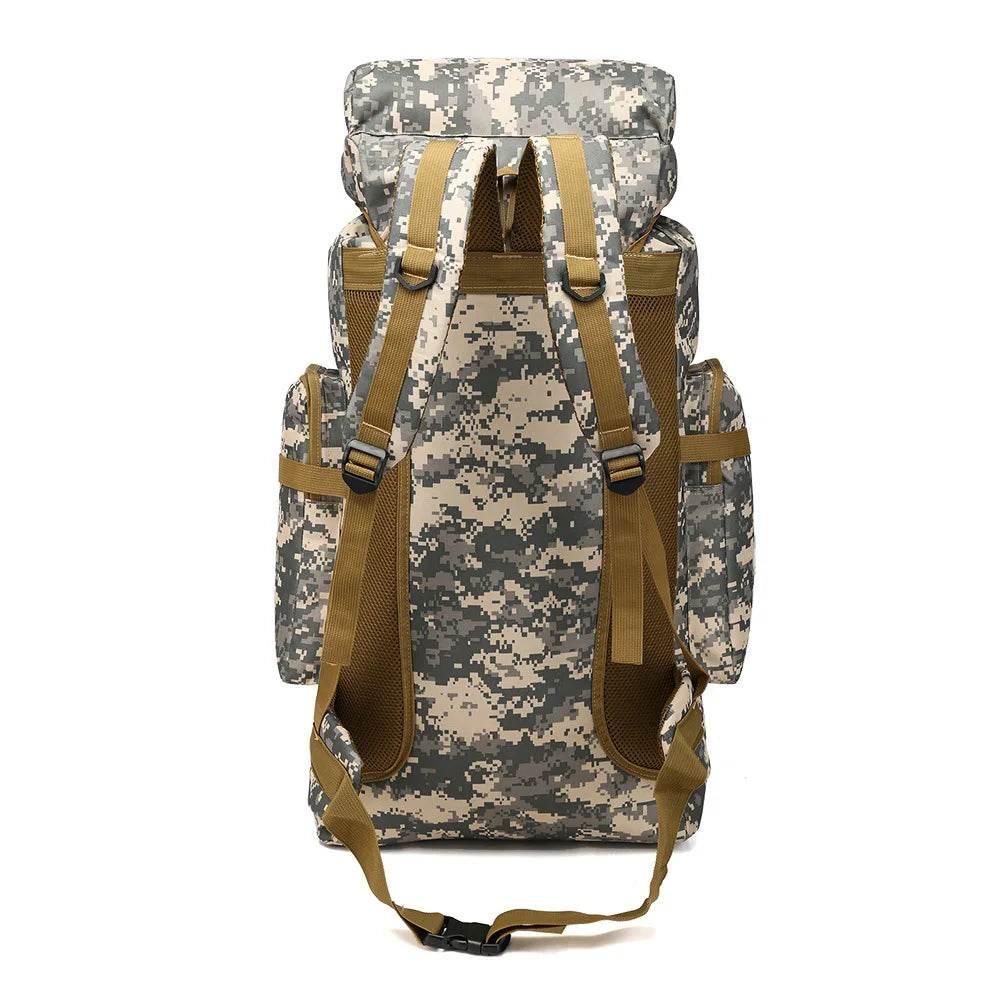 80L Waterproof Molle Camo Tactical Backpack Military Army Hiking Camping Backpack Travel Rucksack Outdoor Sports Climbing Bag - Empire P.E