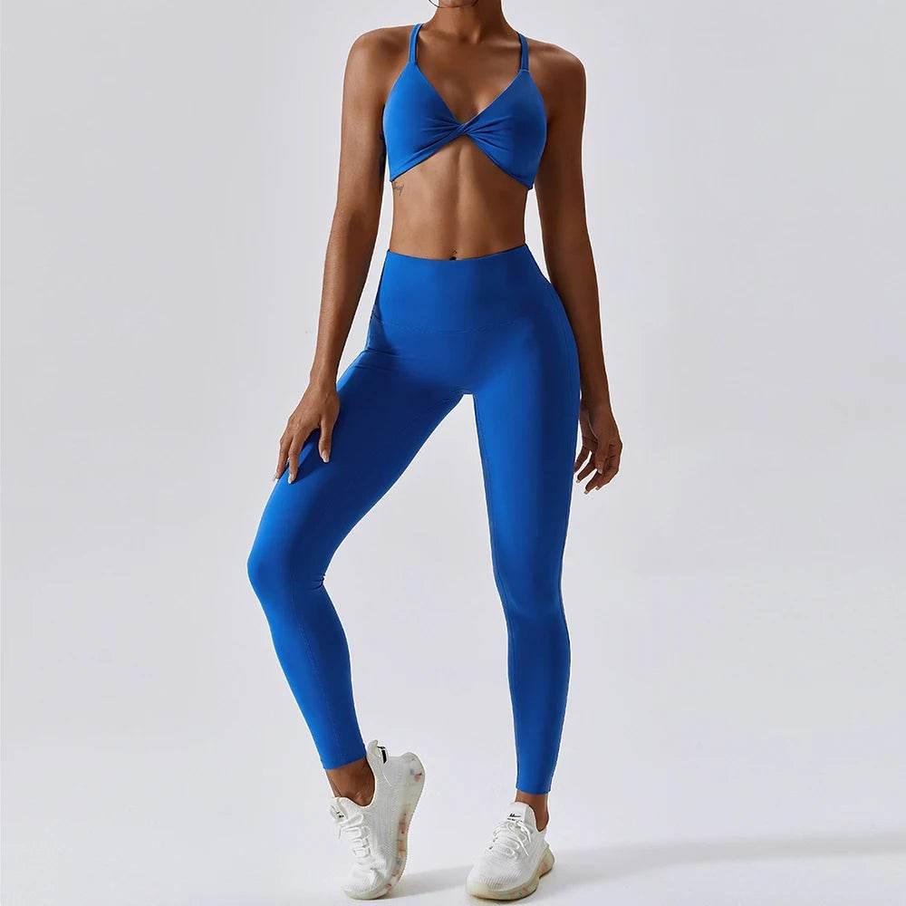 Yoga Set Women's Tracksuit Fitness Sports Set Workout Clothes For Women Gym Set Women Outfits Sports Bra Yoga Pants Yoga Suit - Empire P.E