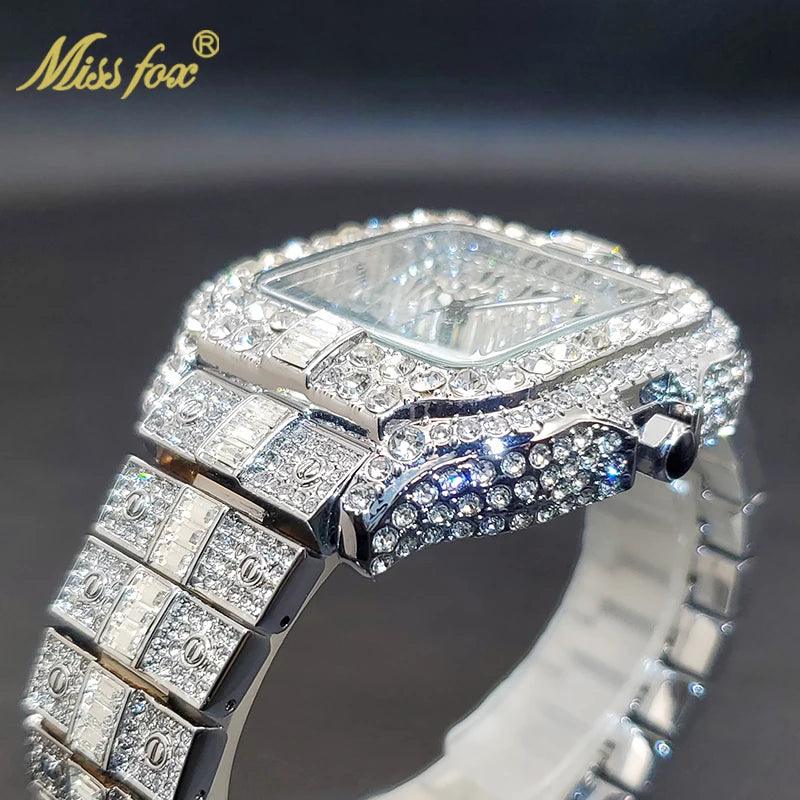 Diamond Men's Quartz Watch With Auto Date Waterproof Wristwatches - Empire P.E