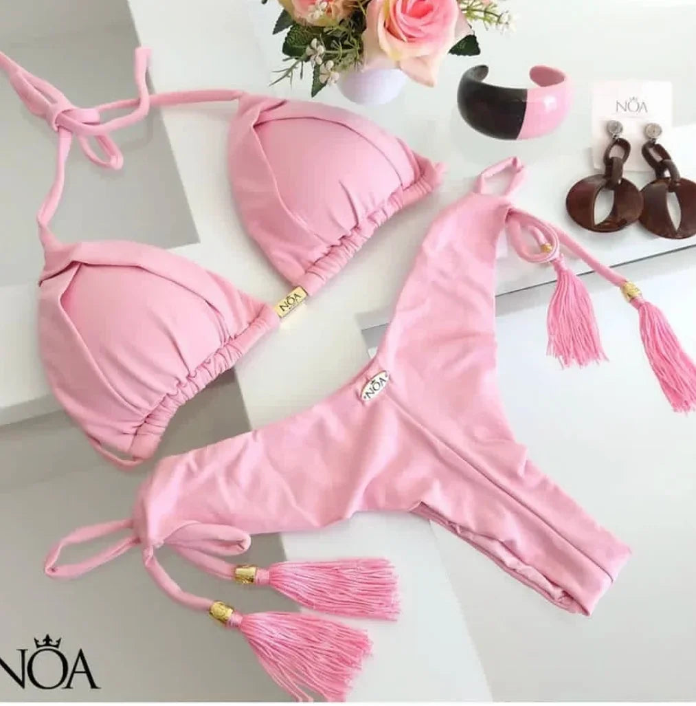 Sexy 13 Color Triangle Bathing Suit for Women Brazilian Beach Bikini Set - Empire P.E