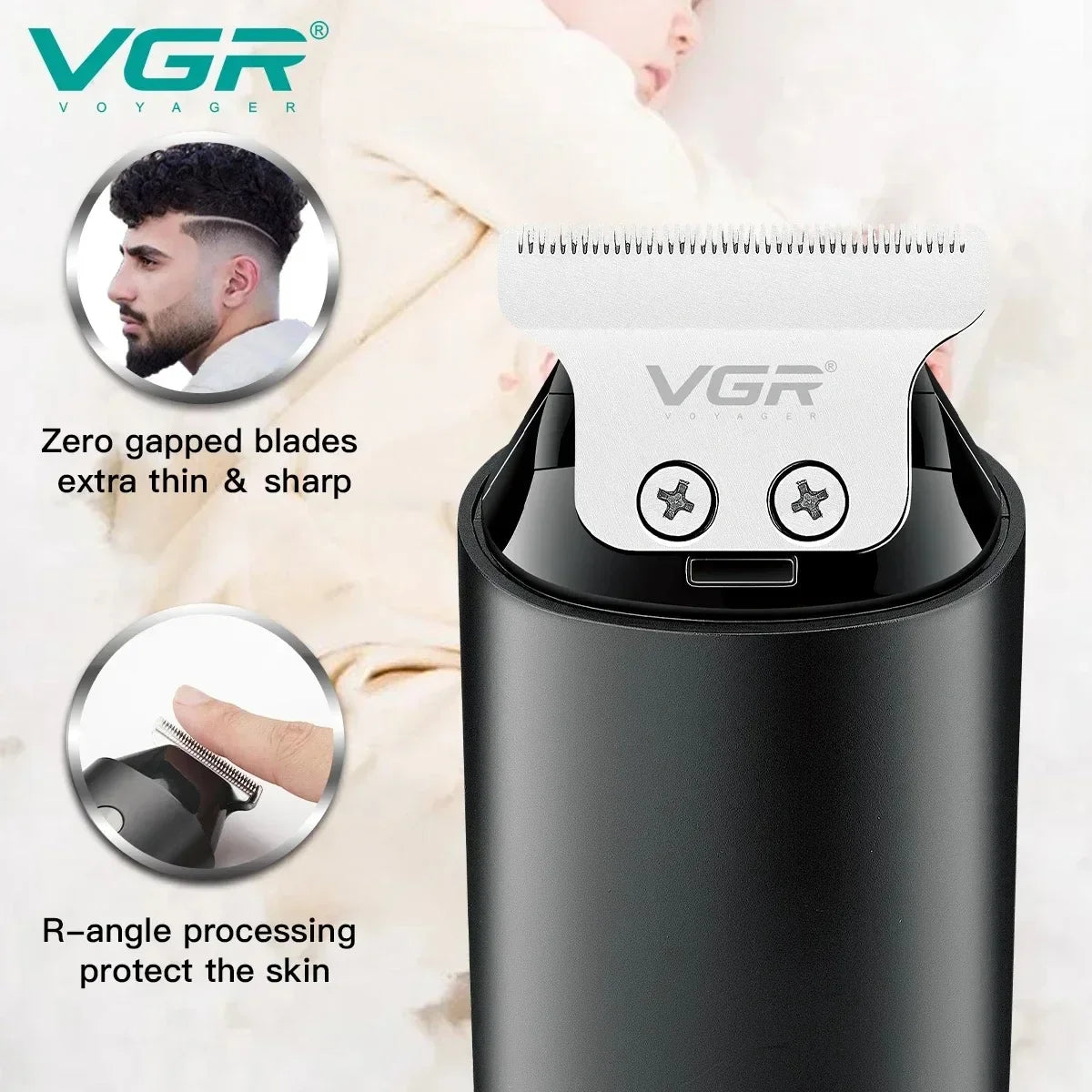 VGR Hair Trimmers Electric Clippers - Empire P.E