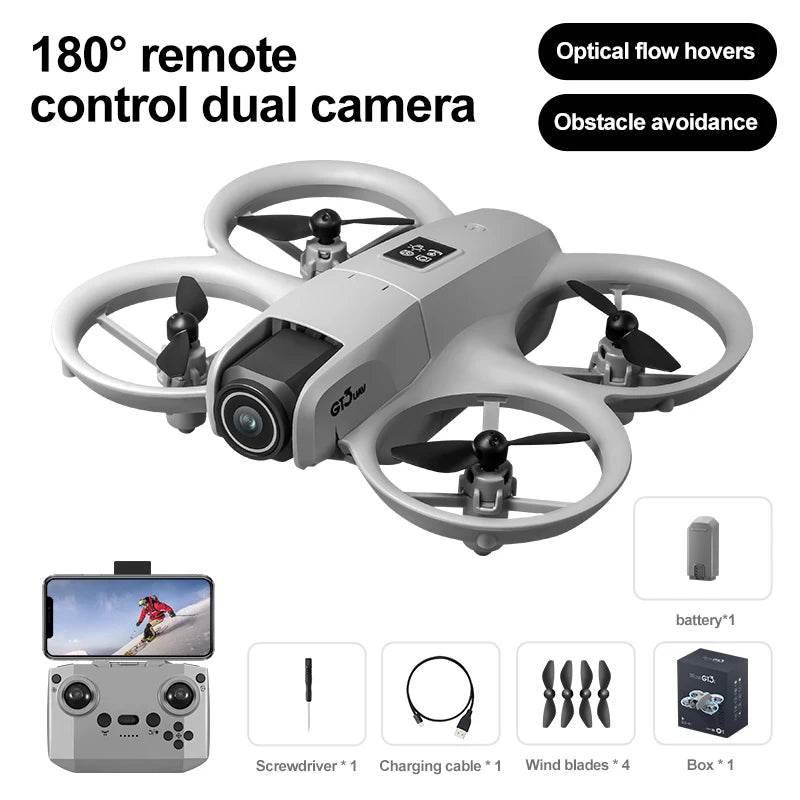 Drones Professional HD GT3 GPS 8K 180° Dual Cameras 5G WIFI Brushless Motors Obstacle Avoidance FPV Foldable Quadcopter Toys - Empire P.E