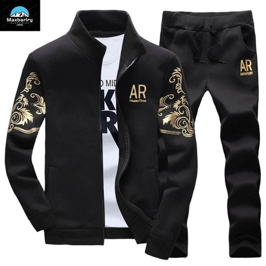 2024 New Men's Tracksuit Fleece Jacket and Sweatpants 2 Piece Set - Empire P.E