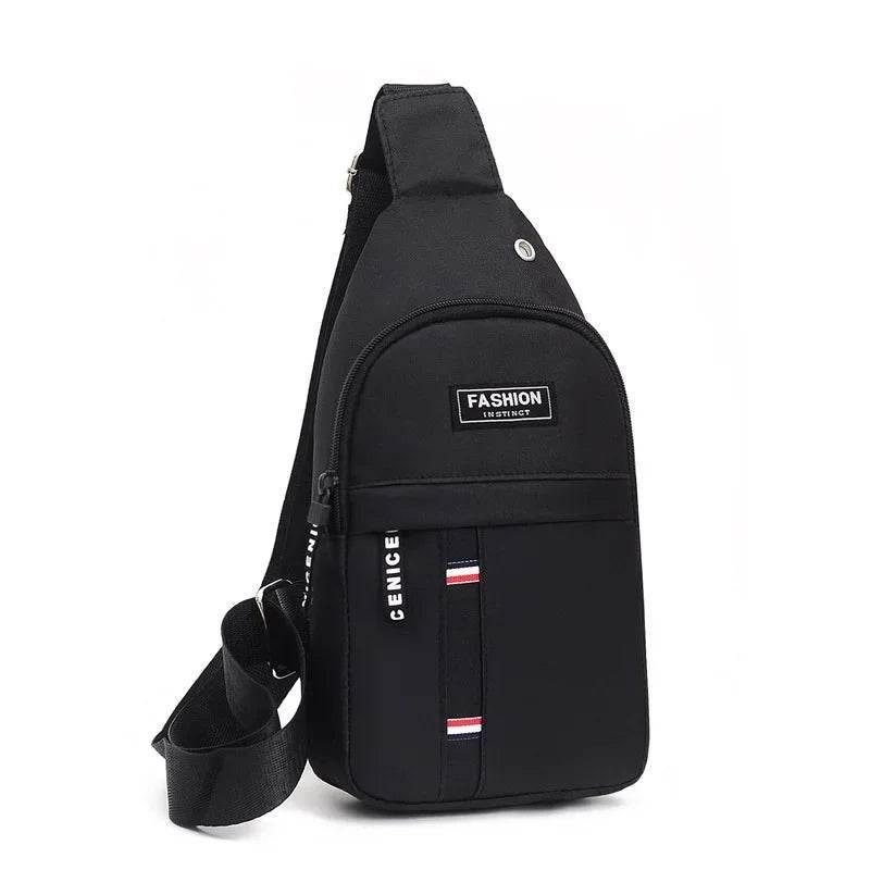 Durable & Spacious Men's Sling Backpack - Multifunctional Travel & Sport Bag with Phone Charging Port & Earphone Hole - Empire P.E