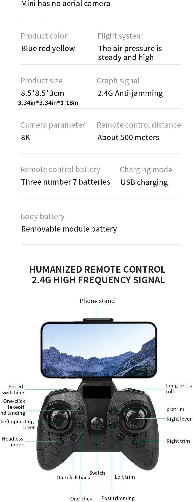 Dowellin D12 Drone Mini Remote Control Aircraft New Children's Toy HD Dual Camera Fixed Height RC Quadcopter Starter Gifts - Empire P.E