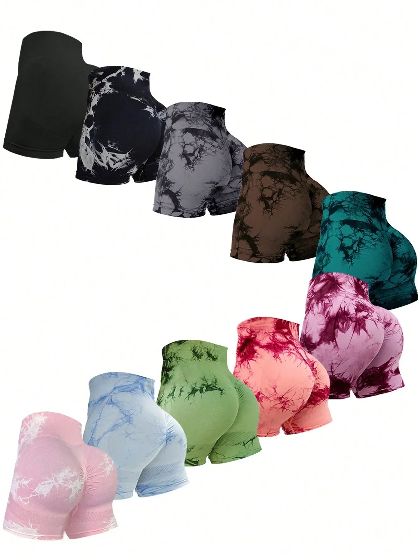 2024 Summer New 12 Color Sexy Tie Dye Shorts - Empire P.E