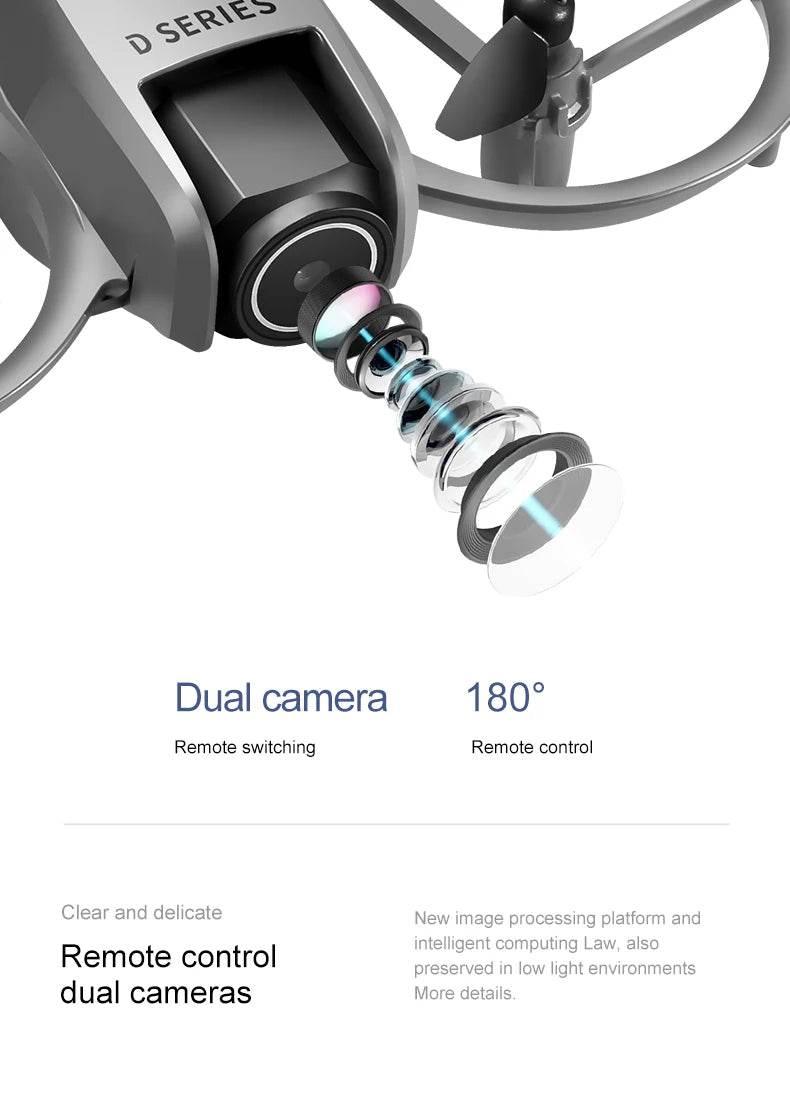 Xiaomi D16 Mini Drone with 180° Electric Adjustable 8K HD Camera WiFi Light Flow Drone Pocket Obstacle Avoidance Rc Quadcopter - Empire P.E