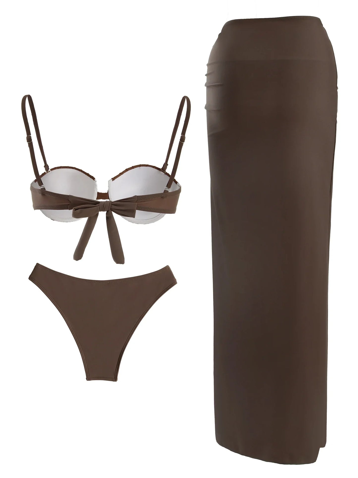 New Stylish Bikini 3 Piece Shell Swimsuit - Empire P.E