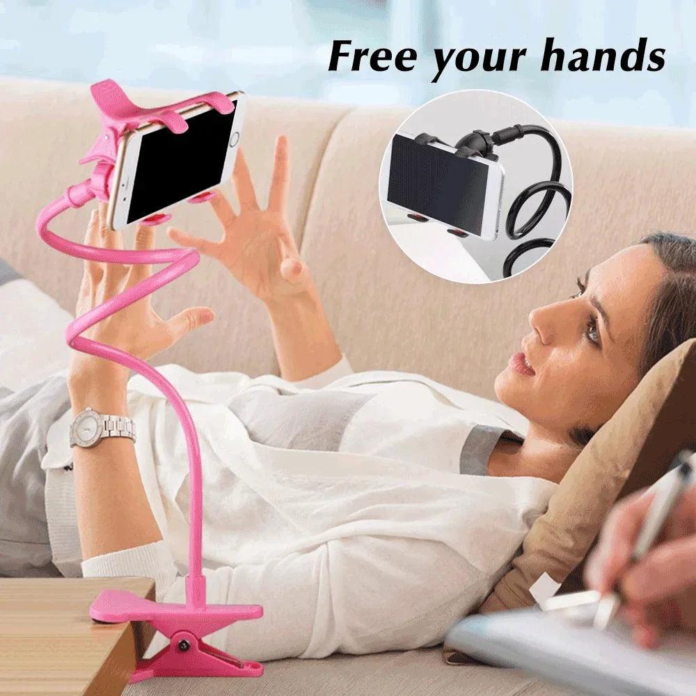 Mobile Phone Holder Flexible Adjustable Cellphone Holder Clip Support Telephone Home Bed Desktop Mount Bracket Smartphone Stand - Empire P.E