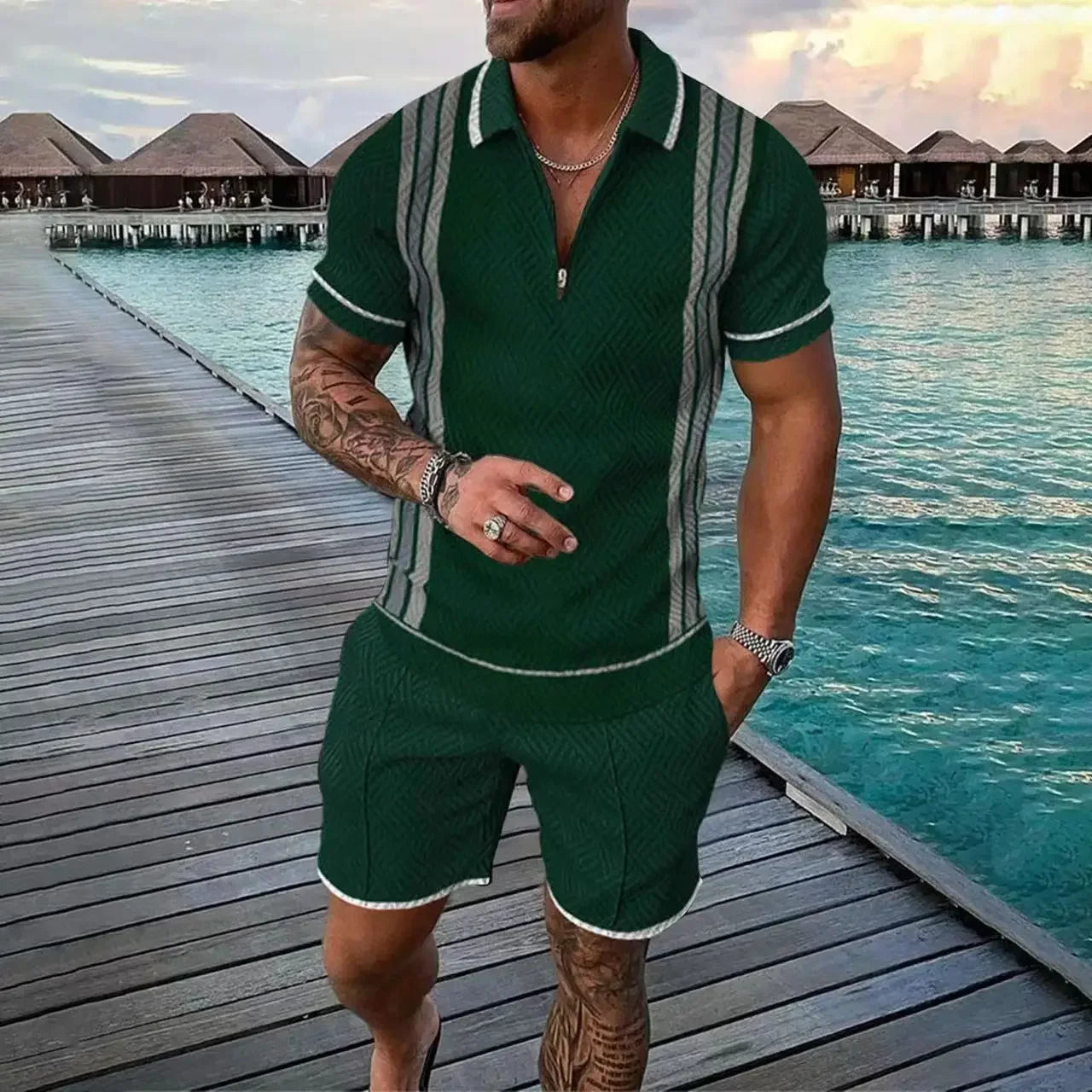 Men's Summer suit Polo Tracksuit Set - Empire P.E