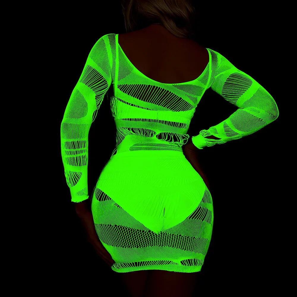 Pole Dance Clothing Luminous Glowing Lingerie - Empire P.E