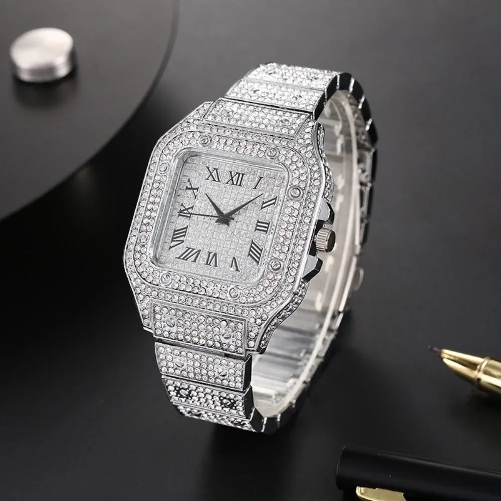 Classic Luxury Business Men's Steel Strap Square - Empire P.E