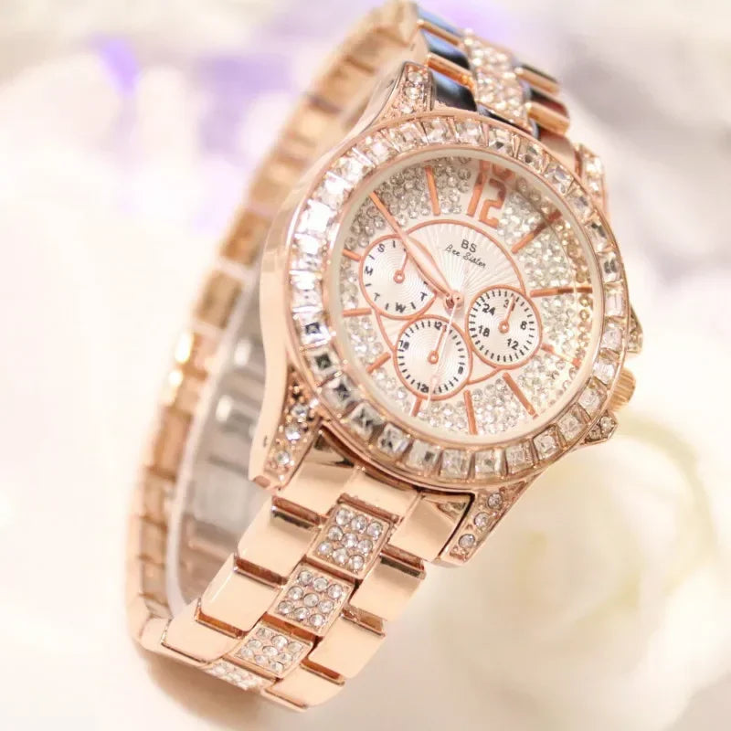 Luxury Women Quartz Dress Diamond Watch - Empire P.E