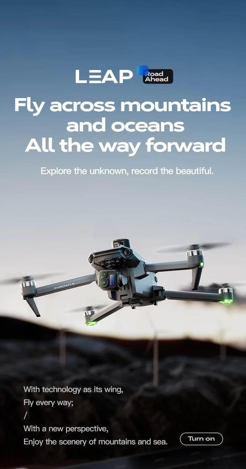 2025 new Wing 6 drone professional aerial photography HD 8K With Screen Remote Control Aircraft 20 Kilometer Obstacle Avoidance - Empire P.E