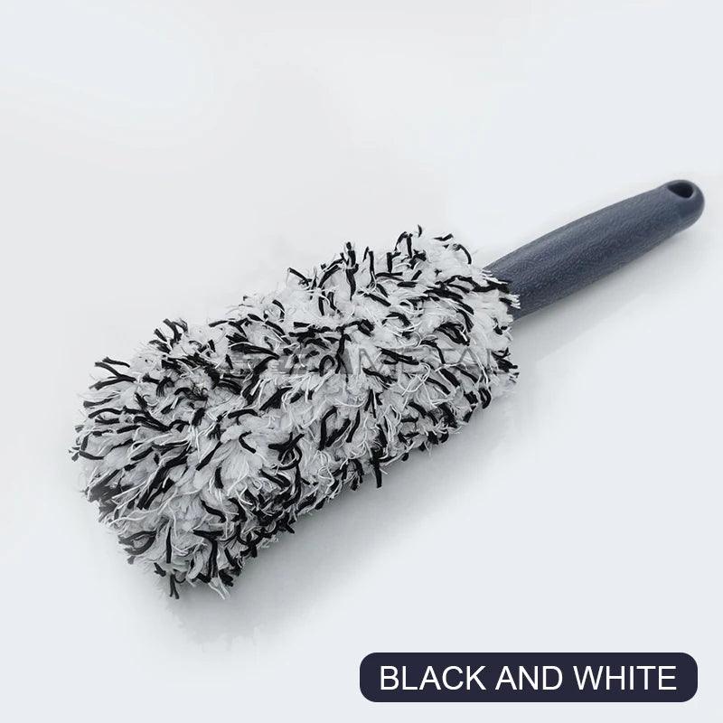 SEAMETAL Car Wheel Tire Rim Cleaning Brush Portable Plush Car Wheel Hub Brush Washing Tool Car Detailing Care Dust Removal Brush - Empire P.E