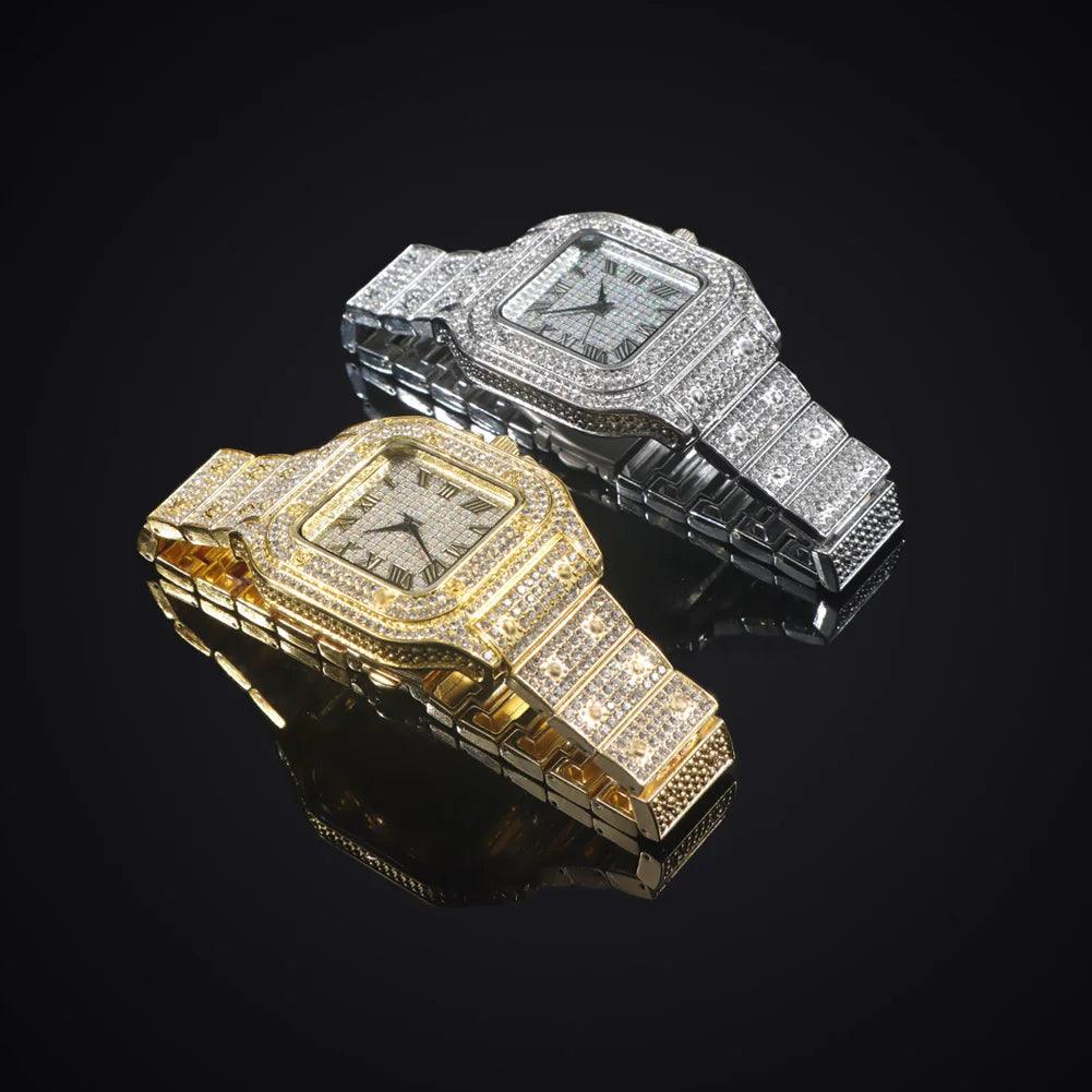 Necklace+Watch+Bracelet Hip Hop 14MM Cuban Link Chain - Empire P.E