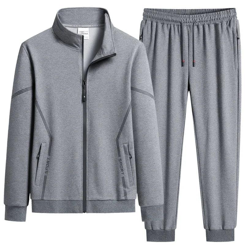Men's Casual Solid Color Tracksuit Set