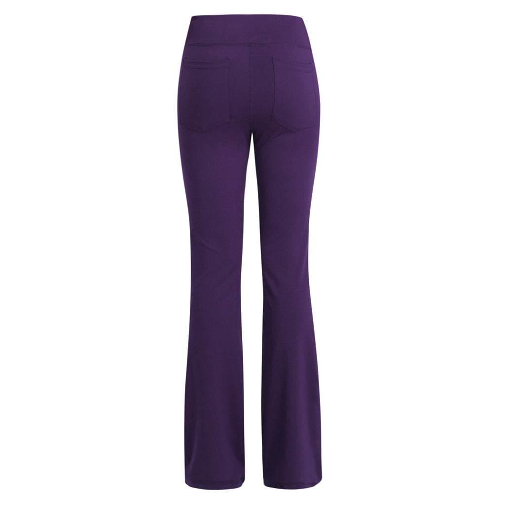 Ogilvy Mather Solid Elegant Female Lady Women's Legs Pants Palazzo Flared Wide Killer High Waist OL Ladies Career Long Trousers - Empire P.E