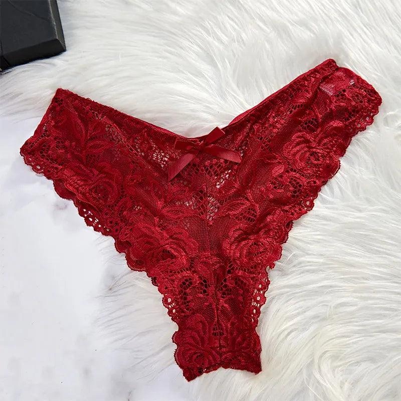 Exquisite Semi-transparent Thong Dress Set - Empire P.E