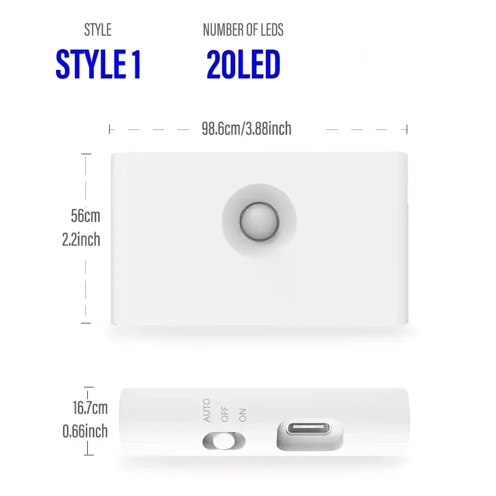 Motion Sensor LED Night Light Rechargeable - Empire P.E