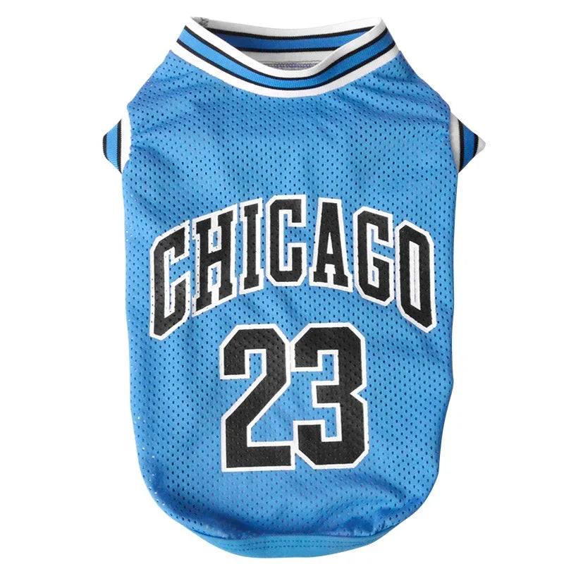 Mesh Breathable Dog Jersey Basketball
