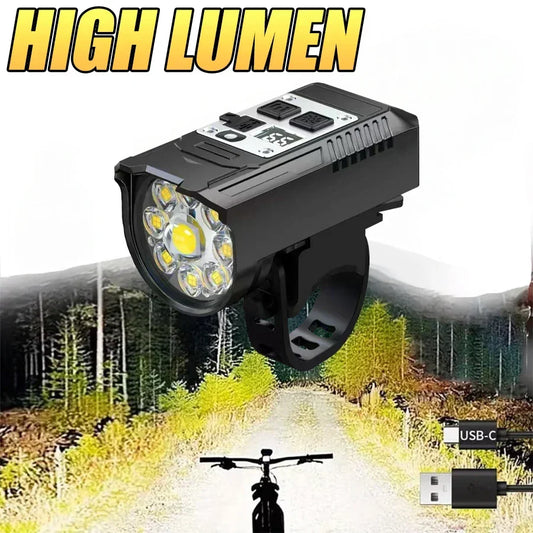 Bright Bicycle Light 9 LED Front USB Rechargeable - Empire P.E