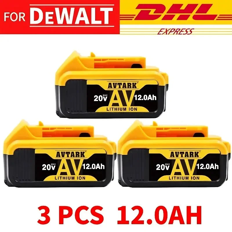 Replacement 20V Battery 12AH Rechargeable Lithium-ion Battery for DEWALT 20V Flexvolt DCB200 DCB201 DCB206 - Empire P.E