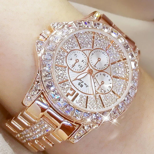 New Women Quartz Diamond Luxury Watch - Empire P.E