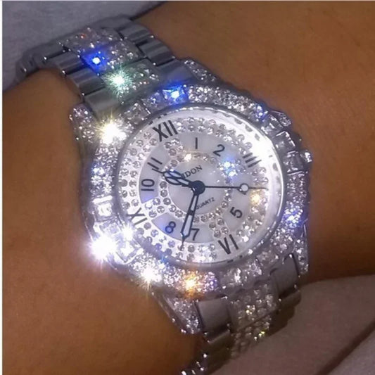 Women Shiny Diamond Watch - Empire P.E