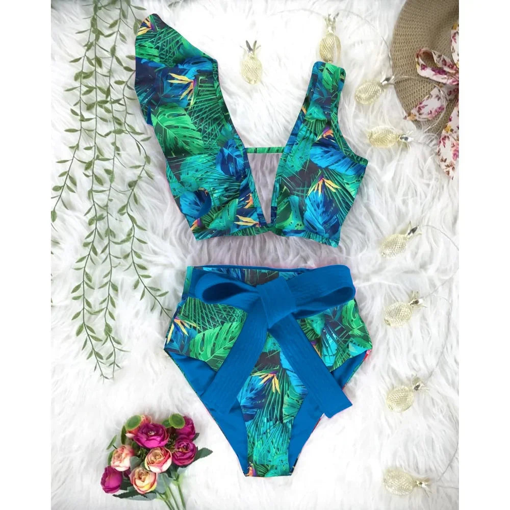2025 New High Waist Bikini Swimsuit - Empire P.E