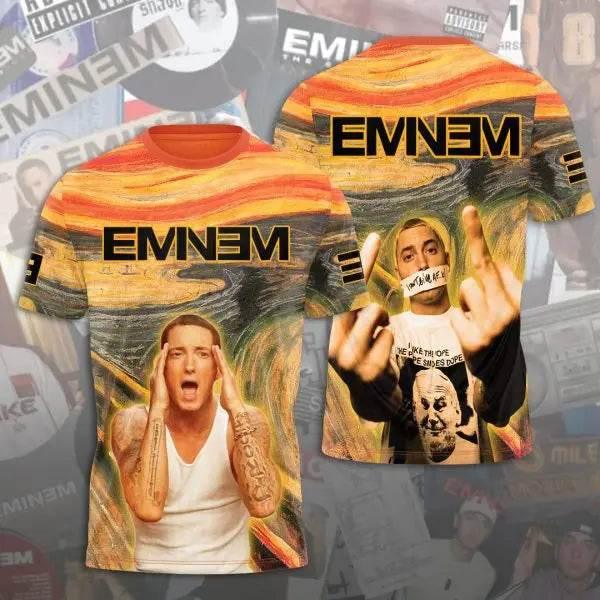 2025 New Men's T-shirt Popular Rapper Eminem 3D Printed t shirts Men/Women Hip Hop Street Tee Loose Casual Top Trend Man Clothes - Empire P.E