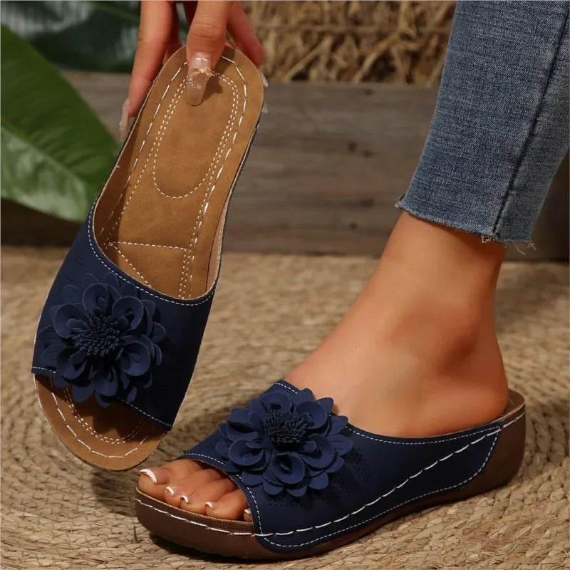 Summer Sandals Women Shoes Non-Slip Walking Shoes Slip On Shoes Woman Wedge Women's Sandals Party Slippers Woman Female Footwear - Empire P.E