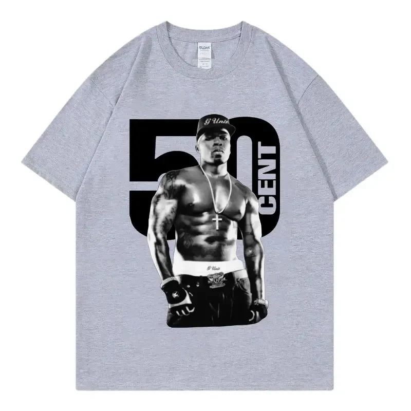 Rapper 50 Cent Graphic T Shirts Fashion Hip Hop Vintage - Empire P.E
