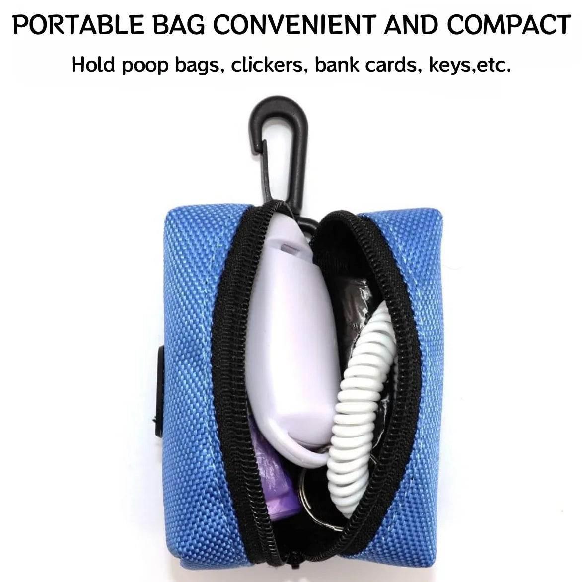 Pet Poop Bag Dispense Portable Adjustable Multifunctional Outdoor Cat and Dog Feces Bag Holder Dispenser Pet Cleaning Tools - Empire P.E