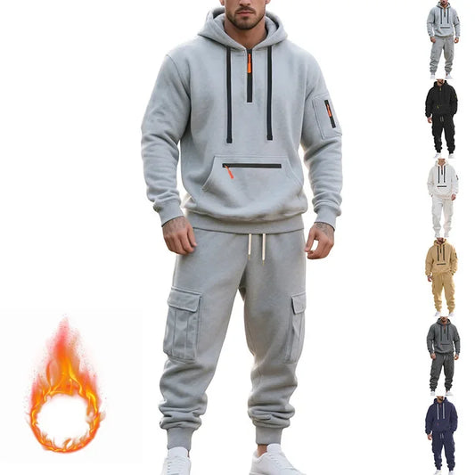 Men's 2 Piece Long Sleeve Athletic Sweatsuits
