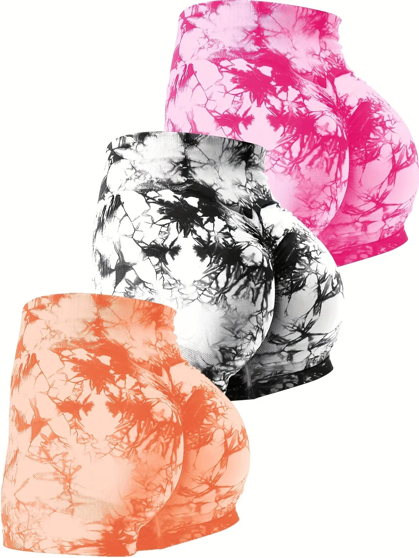 3-Pack Womens Yoga Shorts