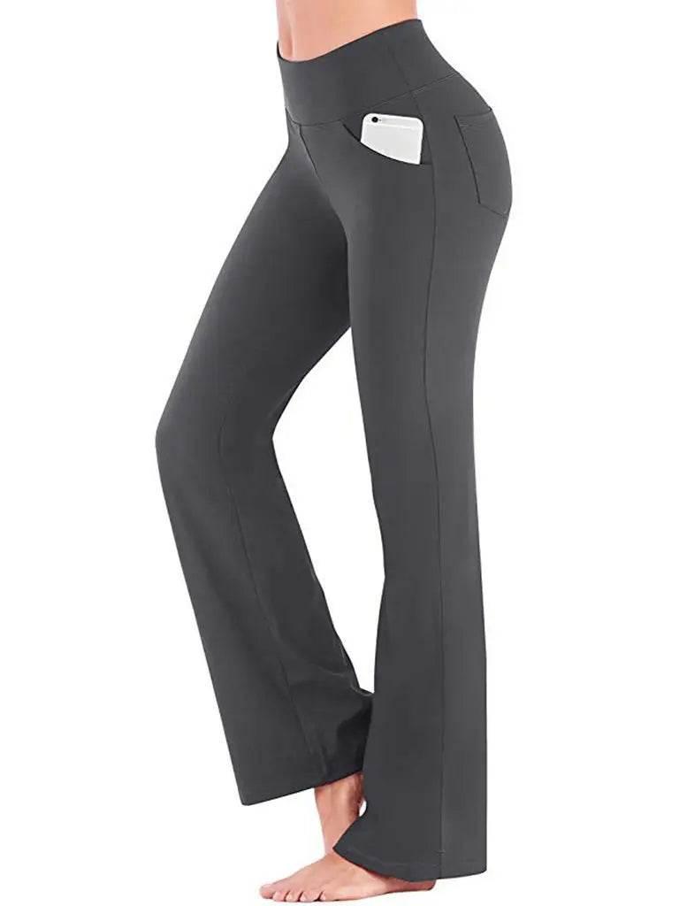Ogilvy Mather Solid Elegant Female Lady Women's Legs Pants Palazzo Flared Wide Killer High Waist OL Ladies Career Long Trousers - Empire P.E