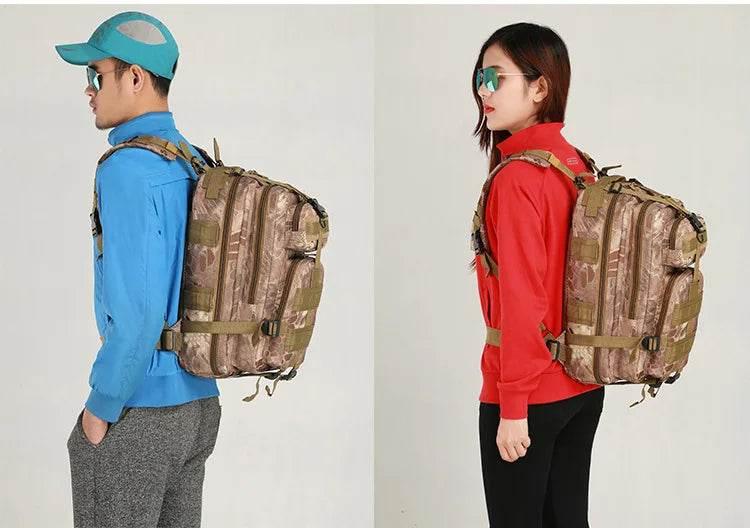 Men's Classic Tactical Backpack Travel Sports Camouflage Bag Outdoor Climbing Hunting Backpack Fishing Hiking Nylon 3P Pack Bag - Empire P.E