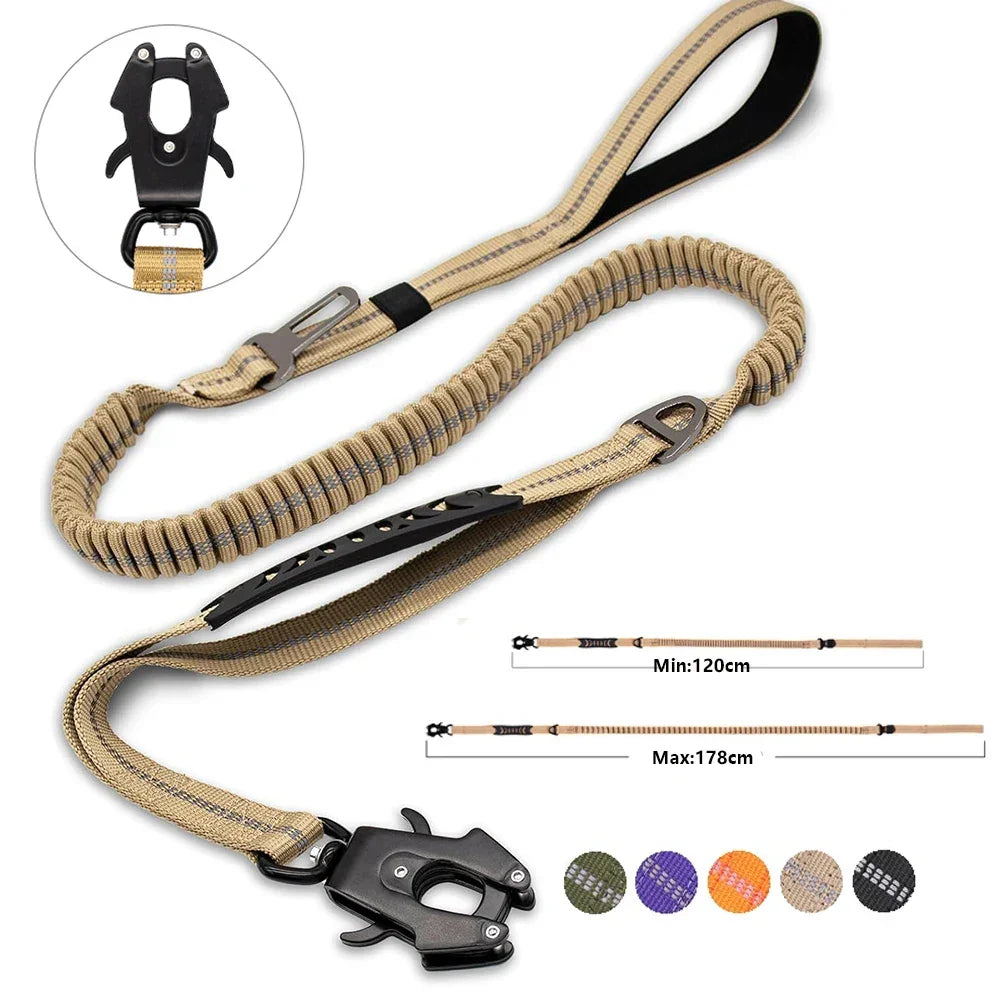 Reflective Shock Absorbing Pet Leashes - Empire P.E