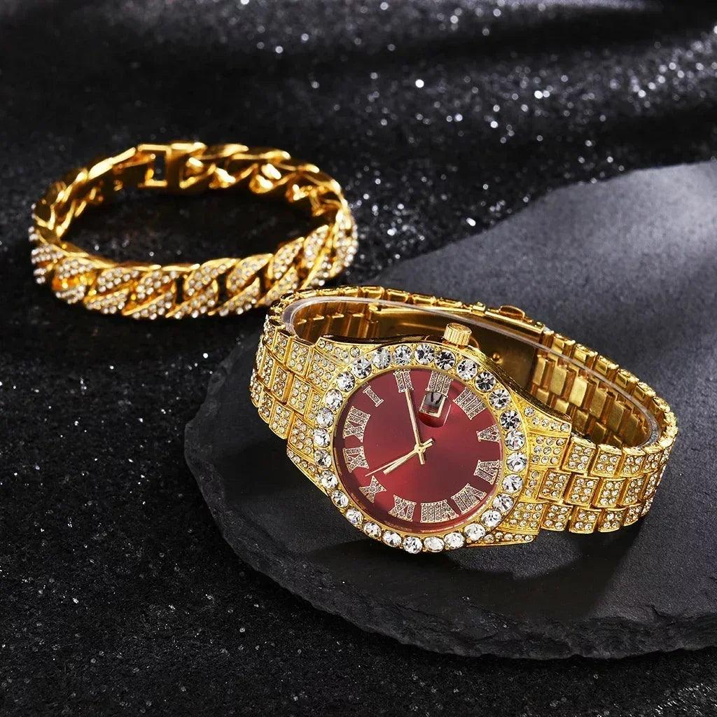 1/2Pc Watch Bracelet Set Hip Hop - Empire P.E