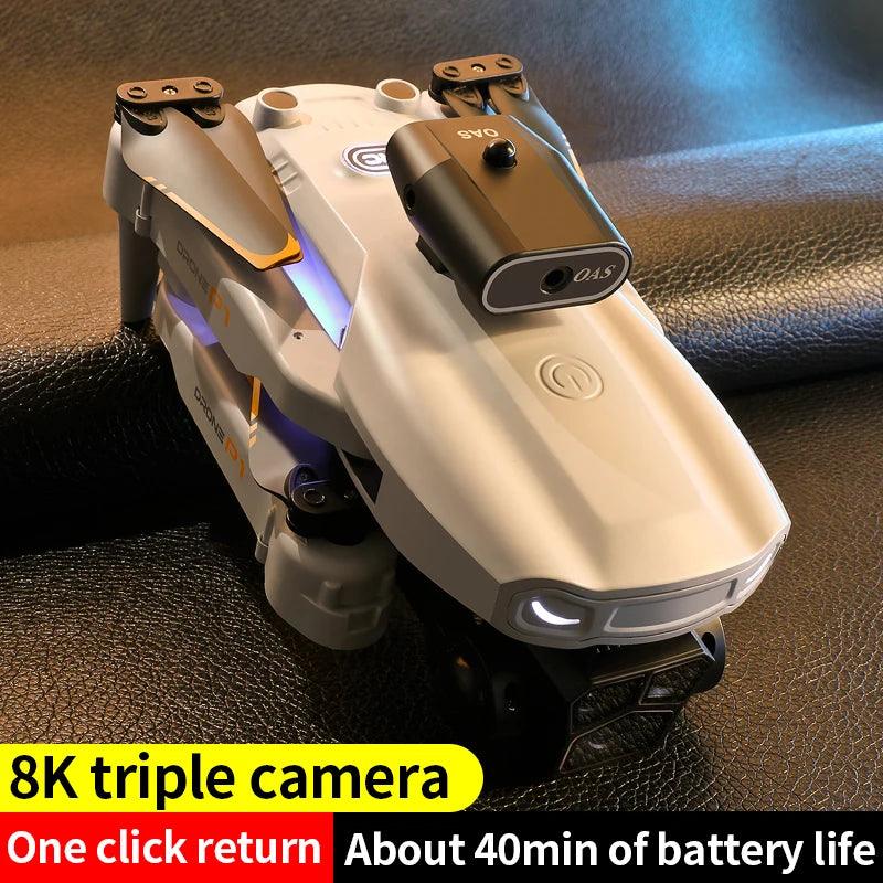 KBDFA P1 RC Drone Profesional Dual HD Camera Aerial Photography FPV Helicopters Obstacle Avoidance Foldable RC Quadcopter Toys - Empire P.E
