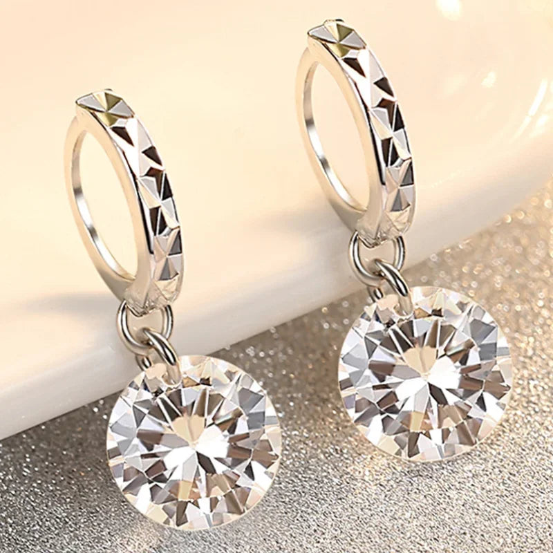 1CT Moissanite Long Drop Earrings - Empire P.E