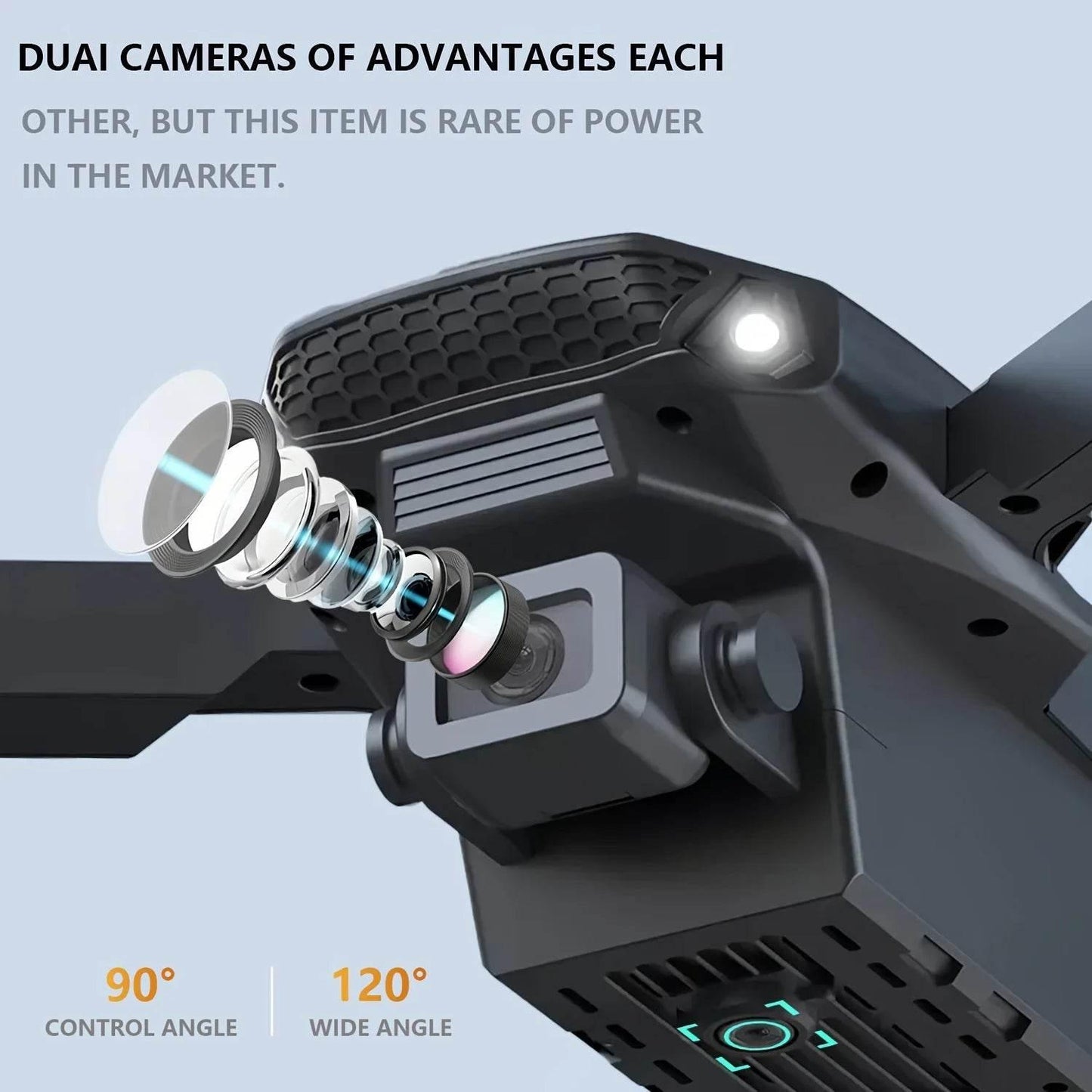 E88 Drone with Dual 4K HD Cameras, Wi-Fi, USB Charging, 1181.1inch Max Altitude, 3m/s Speed, One-Click Return, No GPS,4k drone - Empire P.E