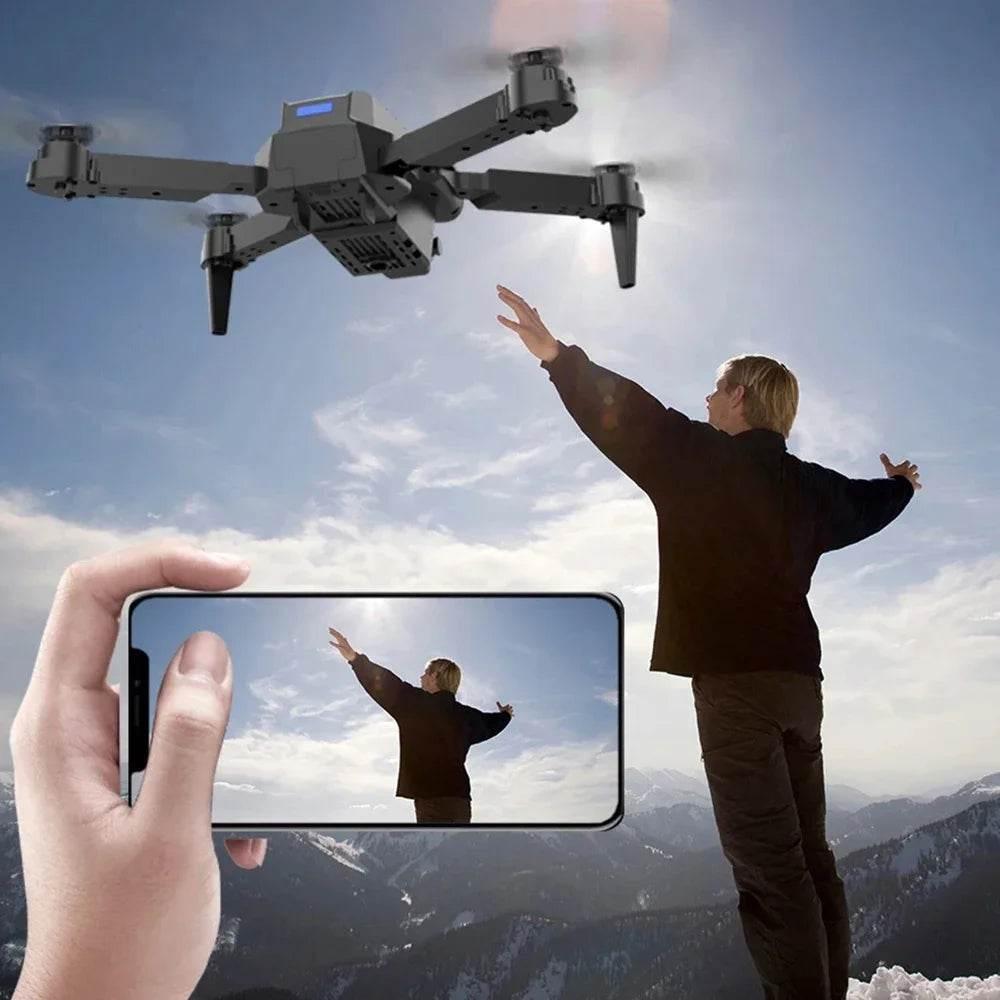 Professional Drone E88 4K Wide-Angle HD 1080P Camera WiFi FPV Height Hold Foldable RC Drone Quadrotor Helicopter Children's Toys - Empire P.E