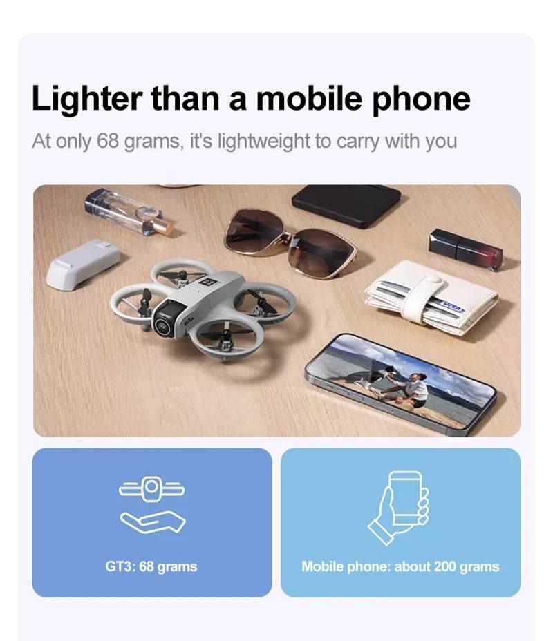 Drones Professional HD GT3 GPS 8K 180° Dual Cameras 5G WIFI Brushless Motors Obstacle Avoidance FPV Foldable Quadcopter Toys - Empire P.E